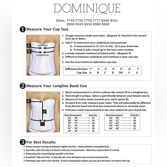 Dominique Juliet Strapless Corset Longline Bra 32DD - Picture 4 of 13